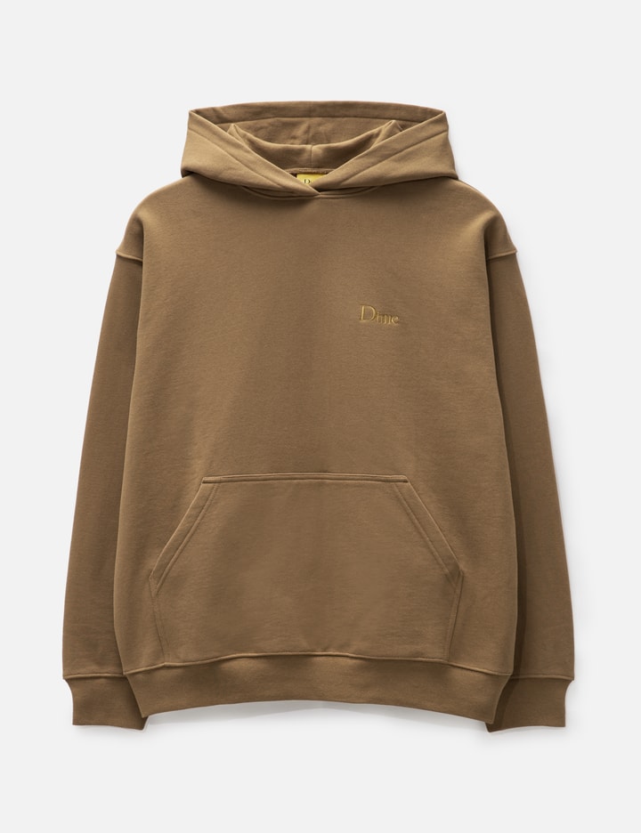 Dime Classic Small Logo Hoodie In Brown