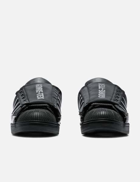 adidas Originals Superstar II GTX - Waterproof GORE-TEX shell-toe sneakers,  Core Black/Bright Yellow | HBX