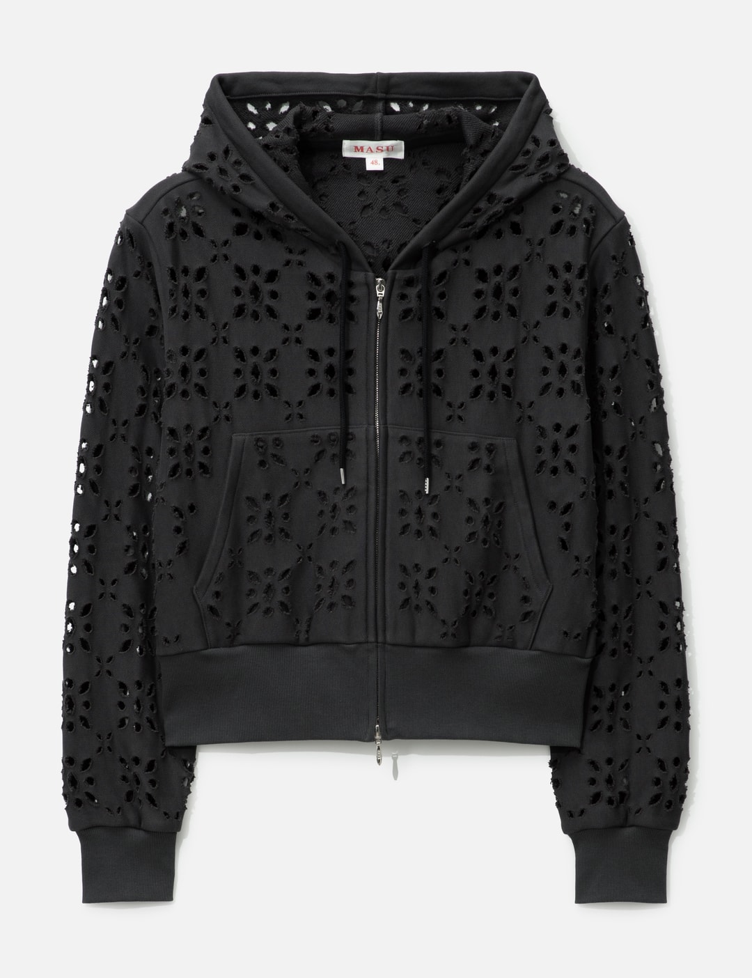MASU - FLOWER HOLE ZIP-UP SWEAT PARKA | HBX
