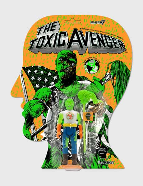 Super 7 Toxic Avenger x Brain Dead リ アクション フィギュア -トクシー（グロー）