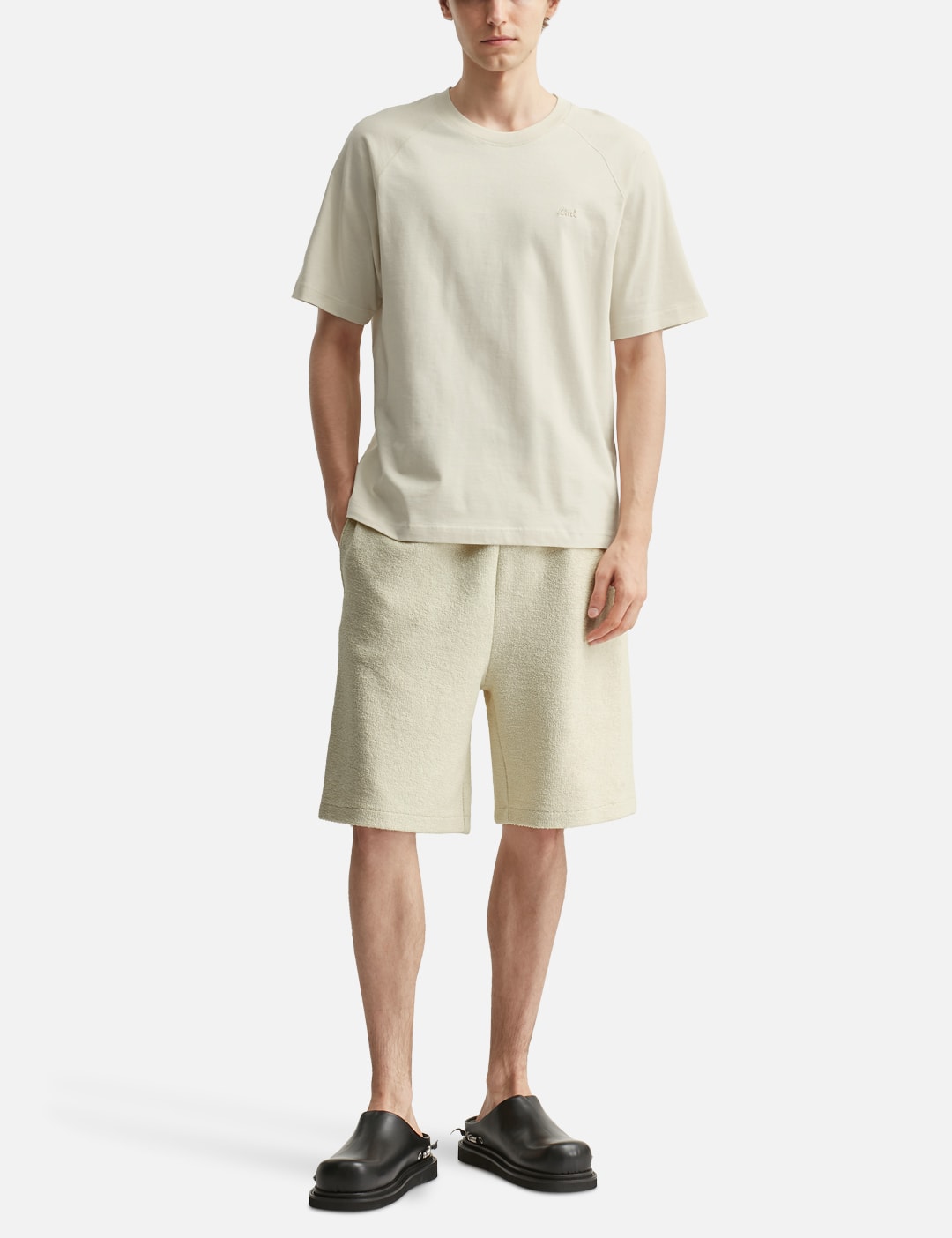 White Cotton Short Sleeves T-Shirt view 16