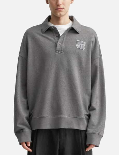 Stamp Oversize Polo Sweashirt view 10