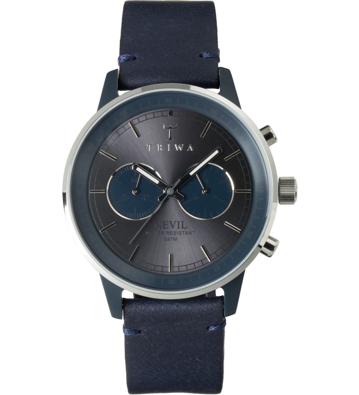 TRIWA Steel Blue Nevil Monochrome Watch HBX