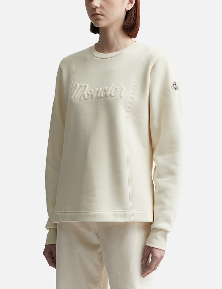 Moncler Logo Sweatshirt In White