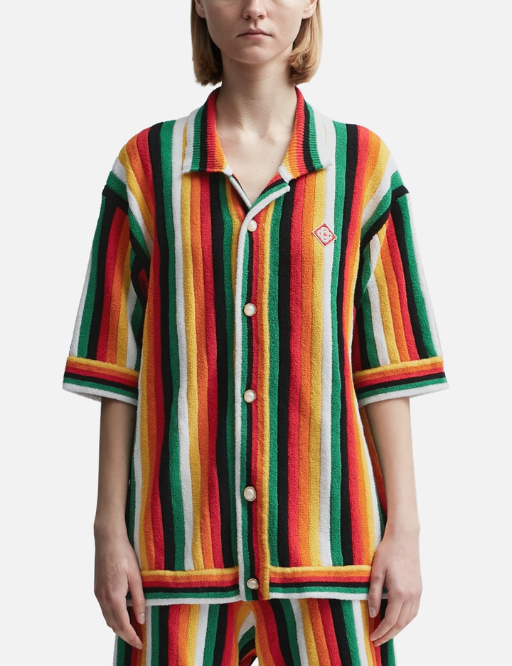 Striped Towelling Shirt Placeholder Image