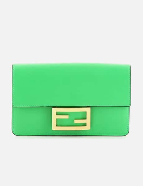 Fendi Fendi Green Flat Baguette Mini Bag (CY204)