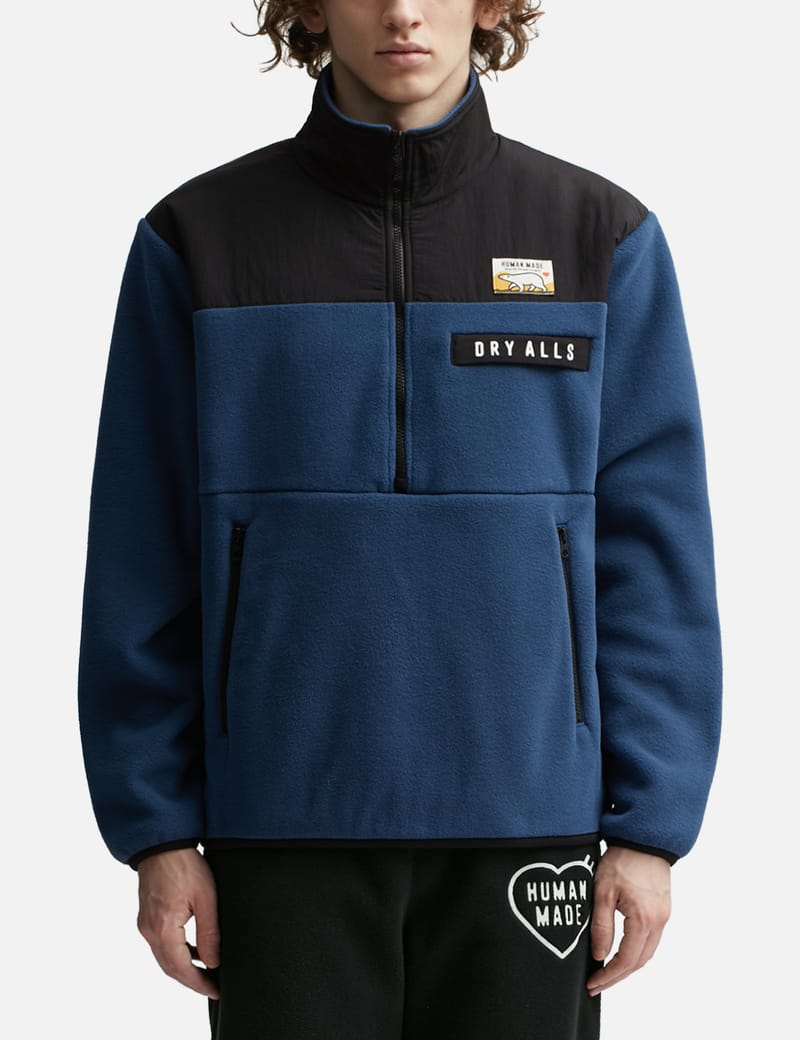 HUMAN MADE FLEECE SWEAT HALF ZIP メンズ