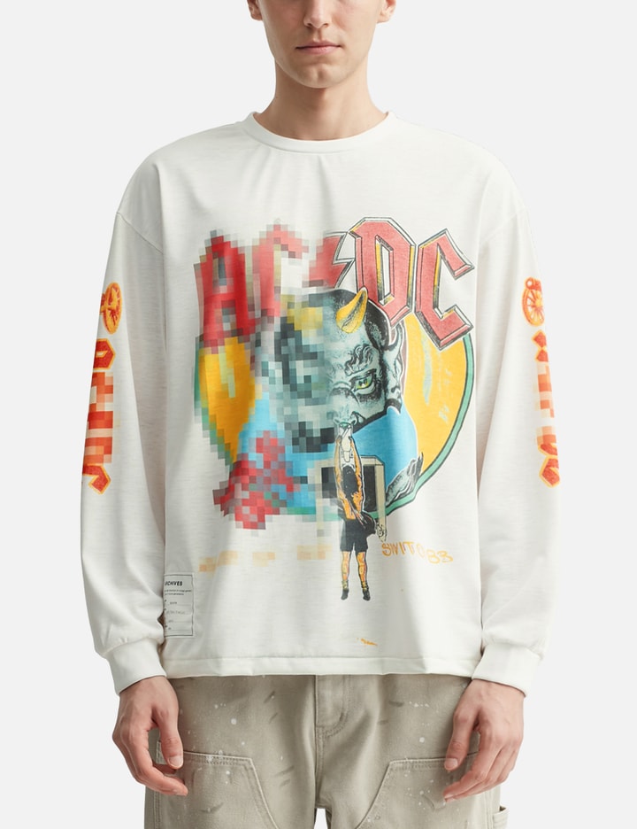 Long Sleeve Trompe L'oeil Mosaic T-shirt Placeholder Image