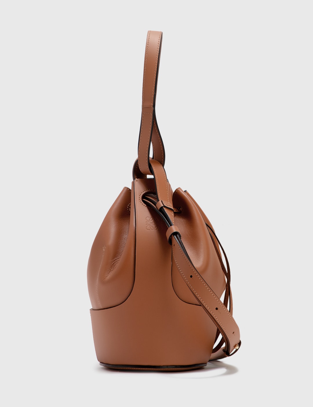 Loewe Small Balloon Bucket Bag Black Tan Calfskin