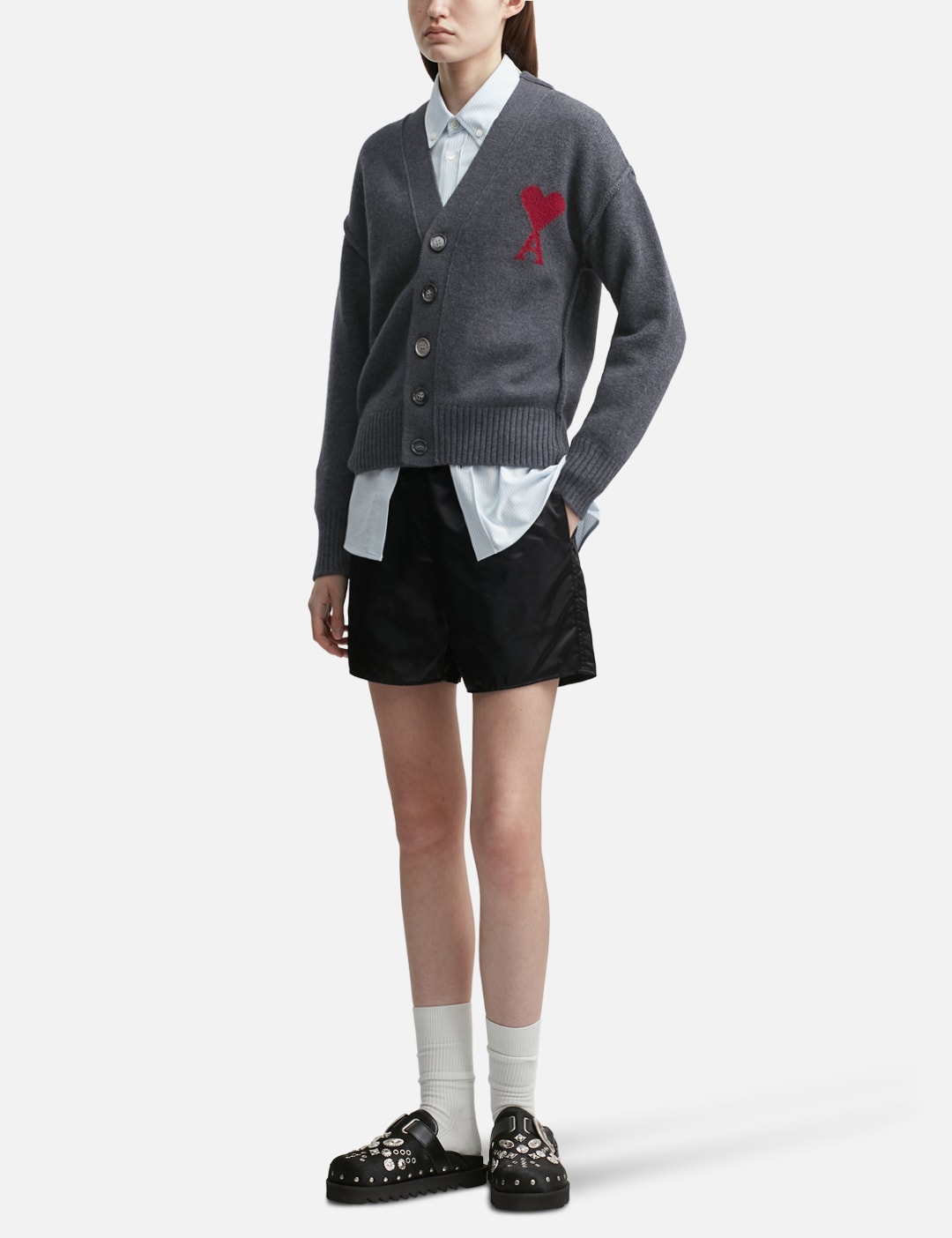 Cardigan With Contrasted Ami De Coeur view 16