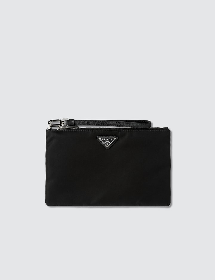 Nylon And Leather Small Pouch Placeholder Image