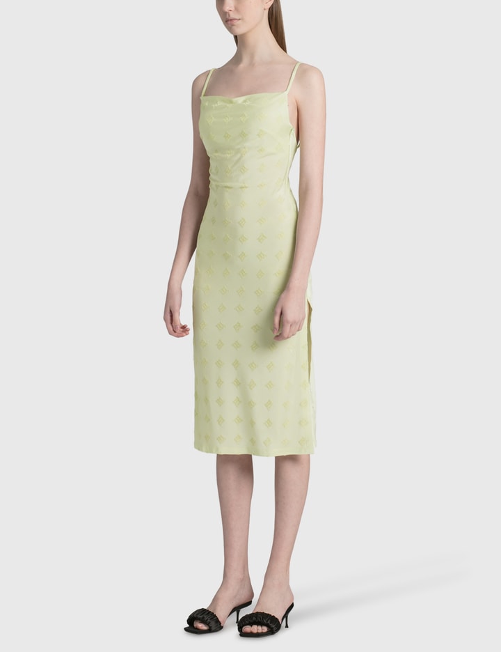 Velour Monogram Slip Dress Placeholder Image