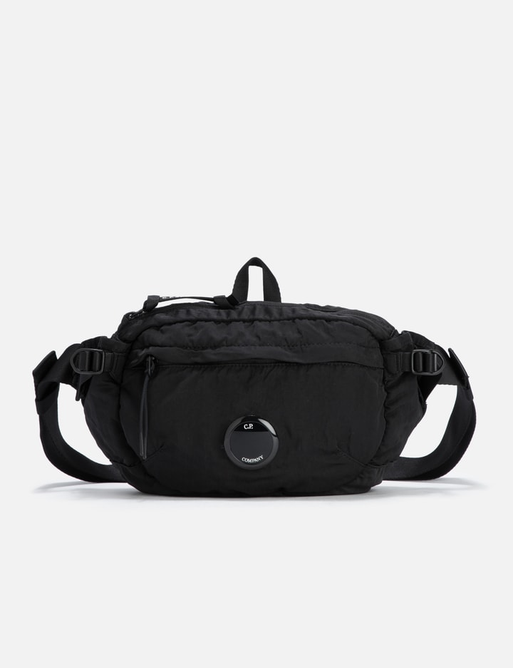 C.p. Company Black Nylon B Crossbody Pack Bag
