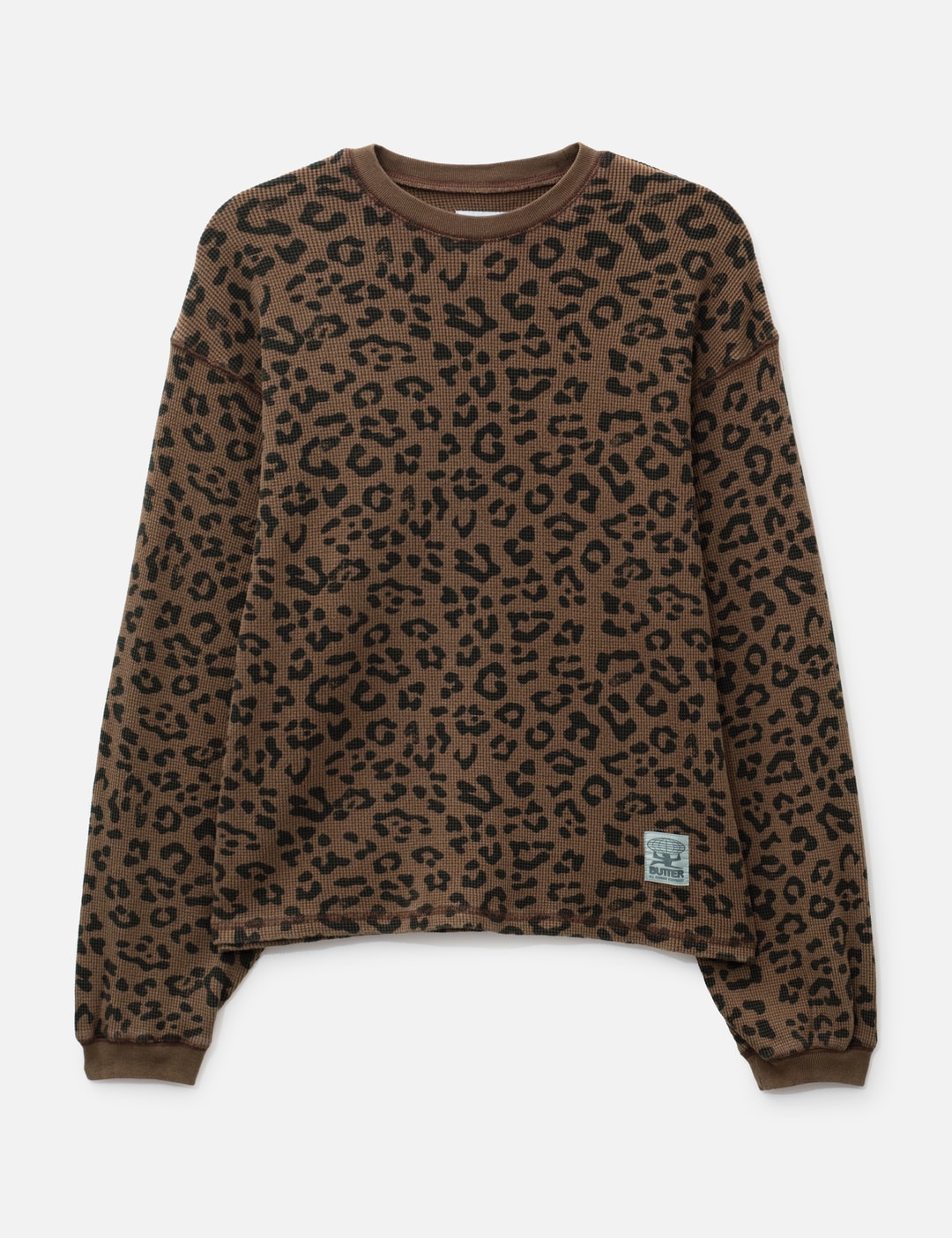Butter Goods Waffle Long Sleeves Top In Brown/褐色/브라운/ブラウン