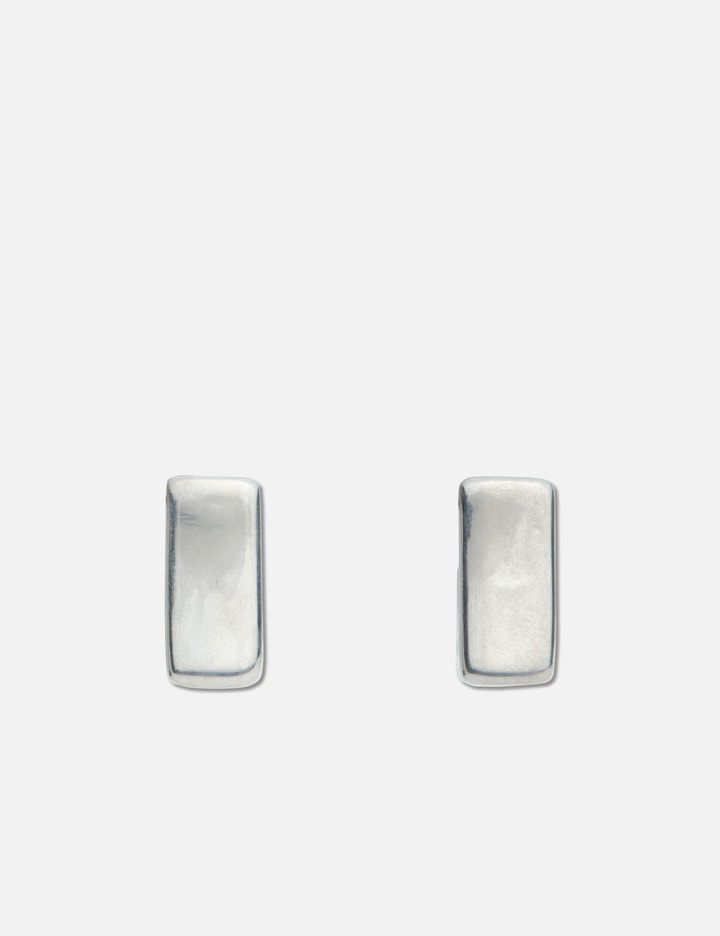 Shop Panconesi Cubo Earrings In Silver