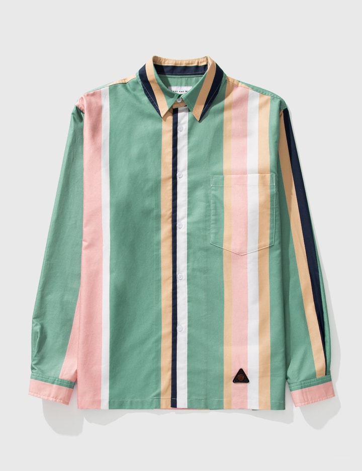 Maestro Striped Oxford Shirt Placeholder Image