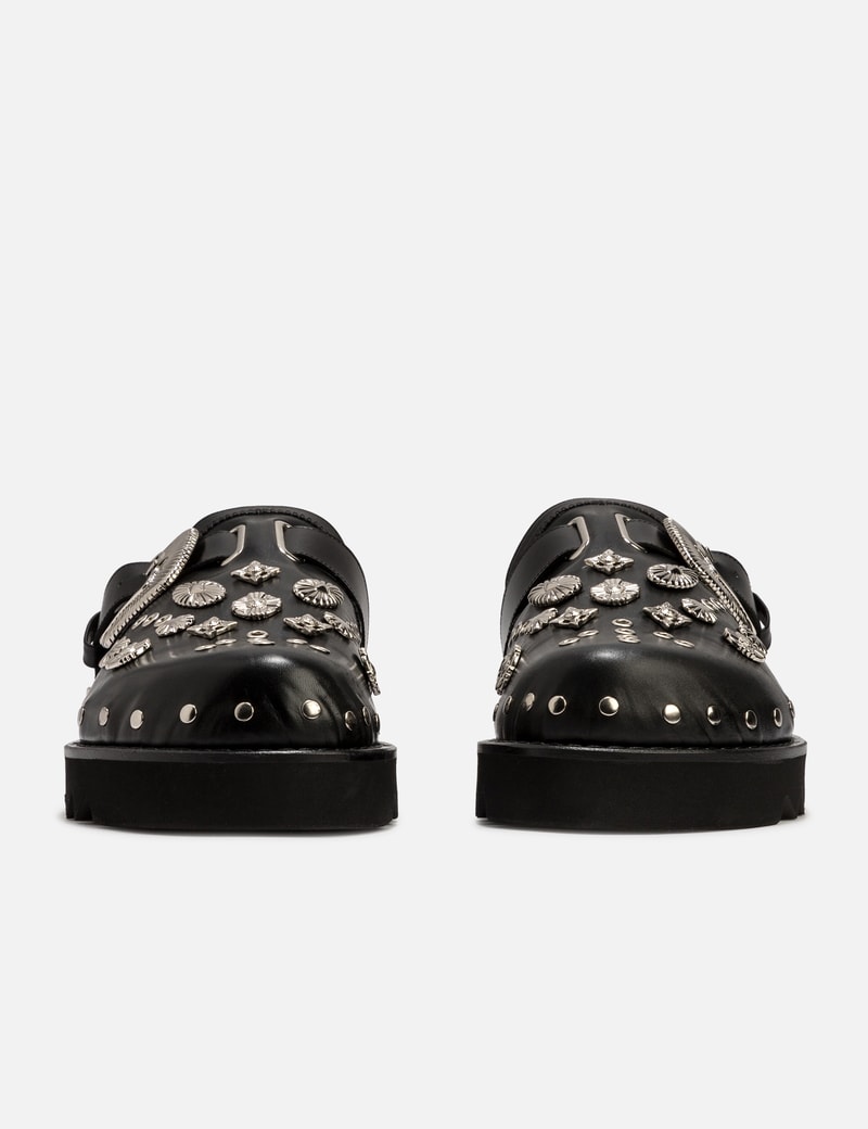 Studded Leather Slip-On Boots view 14