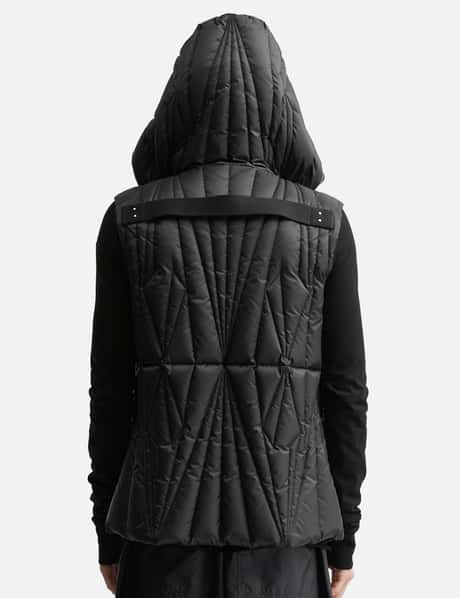 Moncler + Rick Owens Geocamo Ziplock Hooded Down Gilet view 12