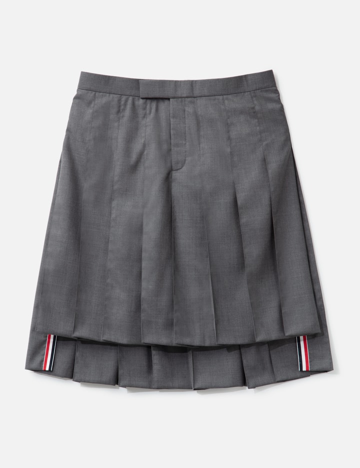 Pleated High-Low Hem Skirt Placeholder Image