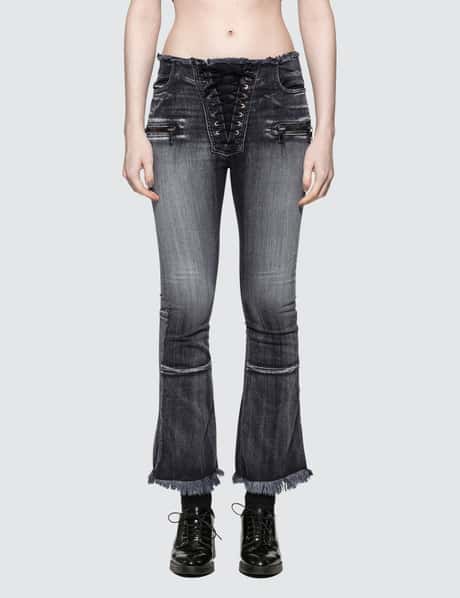 Womens Jeans Unravel Denim BEN TAVERNITI™ UNRAVEL PROJECT Black