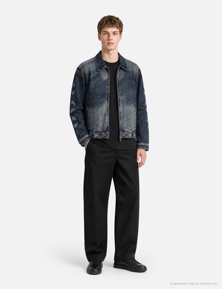 KidSuper Gemstone Eye Embroidery Jean Jacket