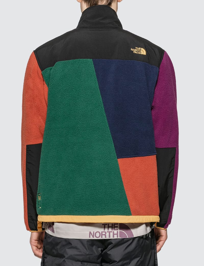 the north face x brain dead denali fleece jacket multi