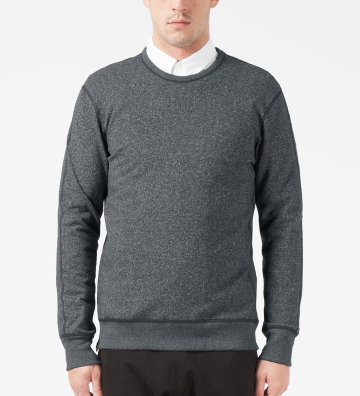 Charcoal RC-3262 Heavyweight Terry L/S Crew Sweatshirt W/ Side Zip Placeholder Image