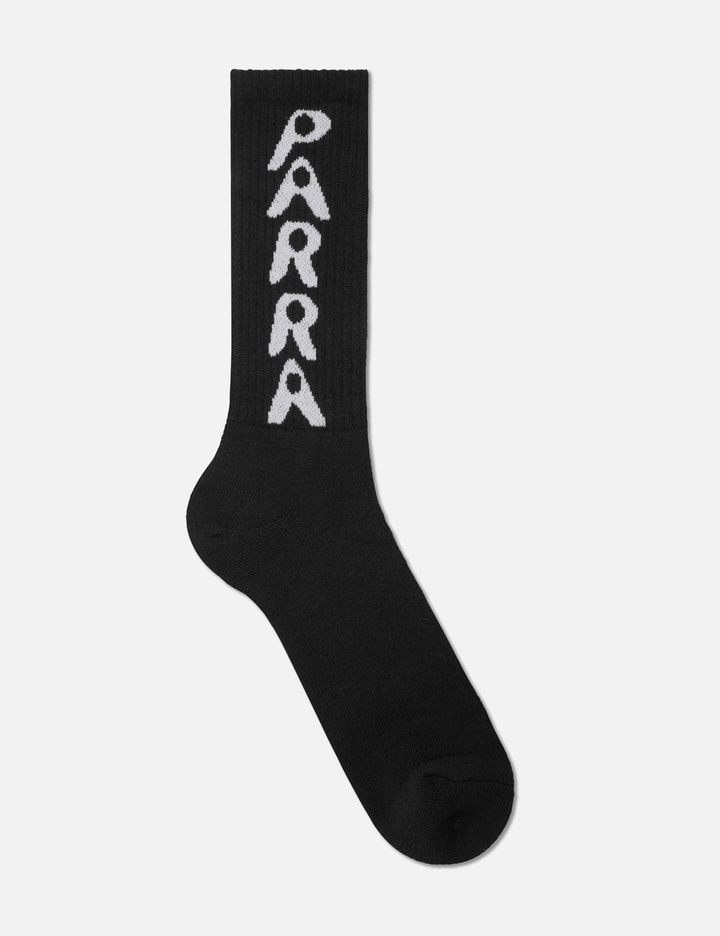 Shop By Parra Hole Logo Crew Socks In Black