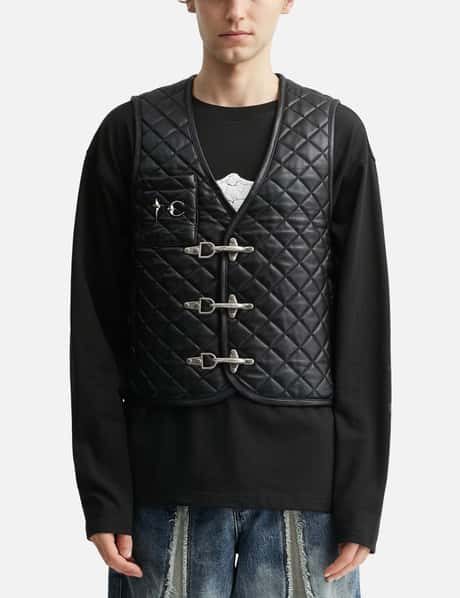 TC Bone Leather Quilted Vest view 11