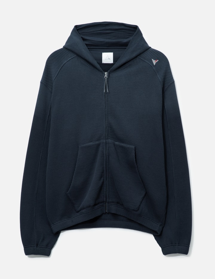 Bee Sun Faded Organic Waffle Zip Up Hoodie
