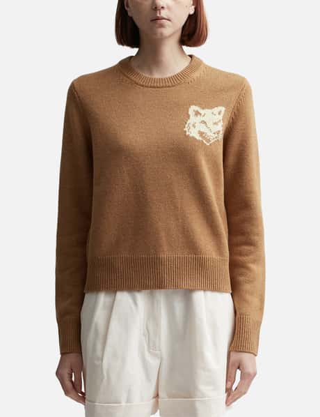 Maison Kitsuné Fox Head Intarsia Regular Jumper