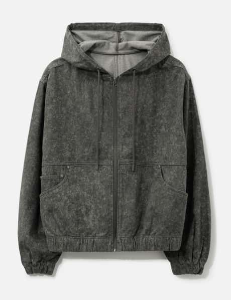 Hooded Denim Jacket view 6