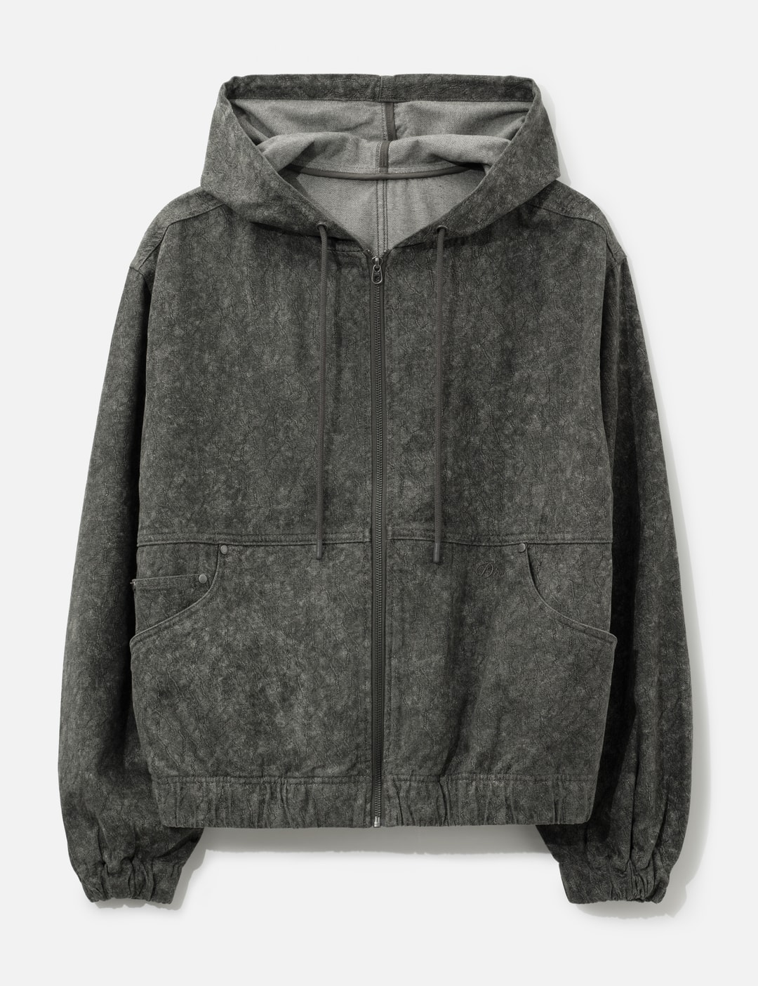 Dime Hooded Denim Jacket In Grey/灰色/그레이/グレー