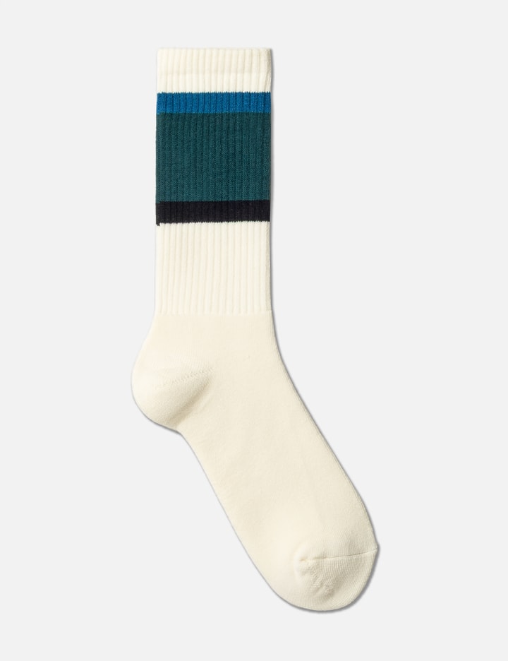 Signature Striped Crew Socks Placeholder Image