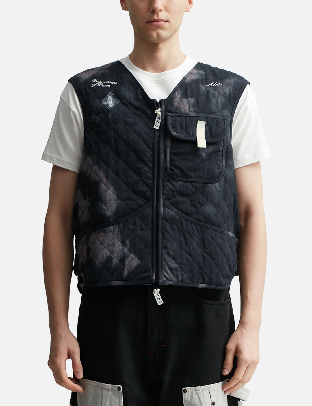 ABC. QUILTED STICKS AND STONES CARGO VEST view 11