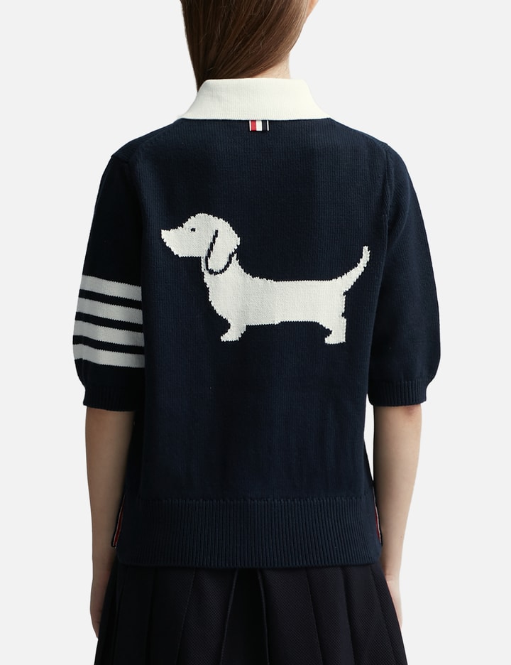 Shop Thom Browne Cotton 4-bar Hector Polo In Blue