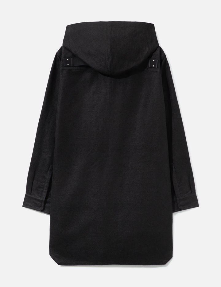 Rick Owens Hooded Outershirt In Ramie Moleskin