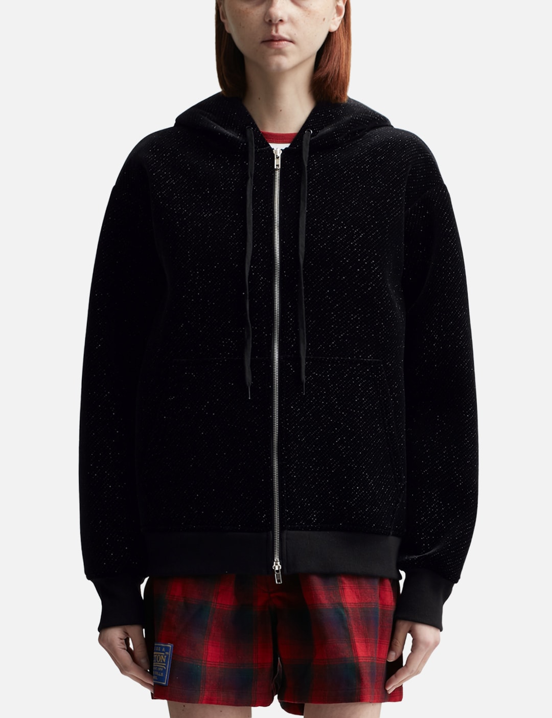 Black Rabbit Ear Zip-Up Hoodie view 13