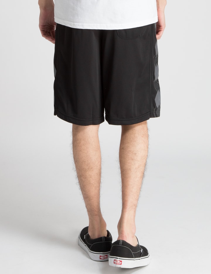 Black Targyle Mesh Shorts  Placeholder Image