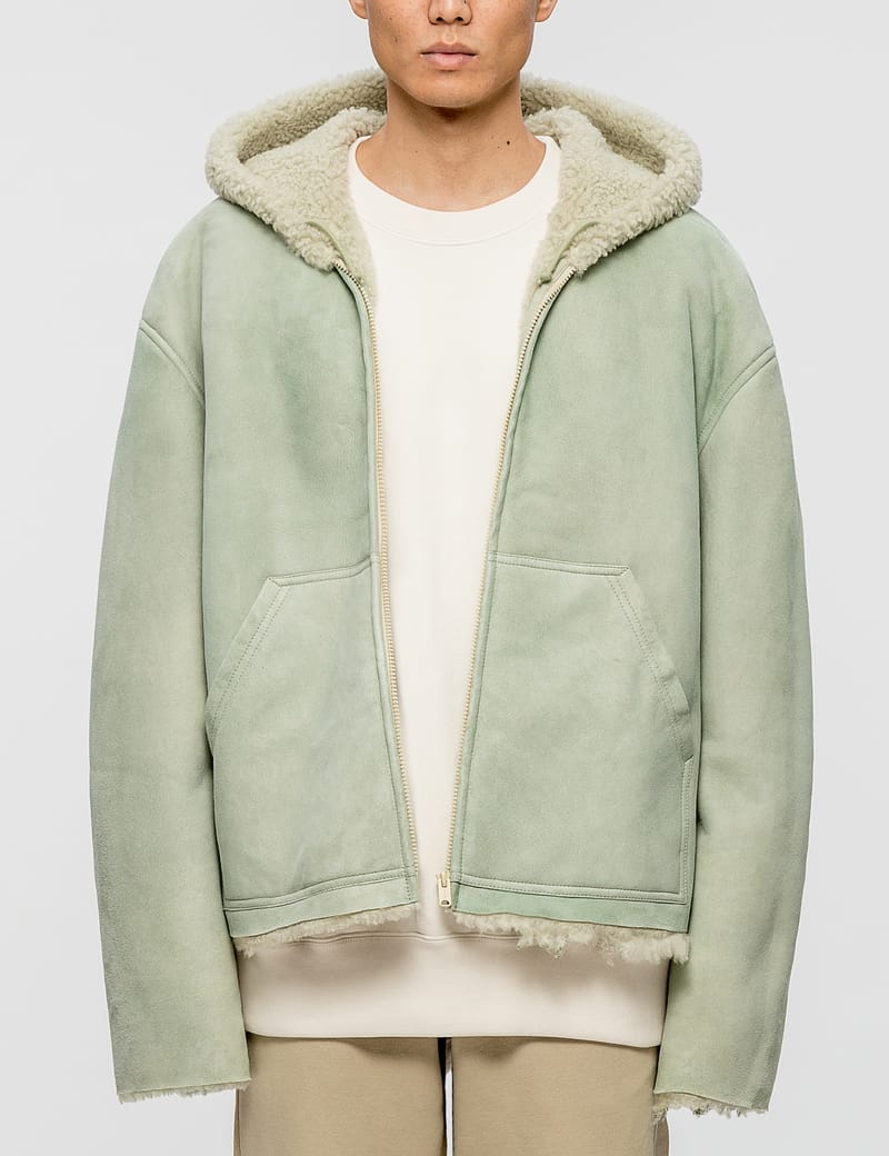 yeezy season shearling jacket