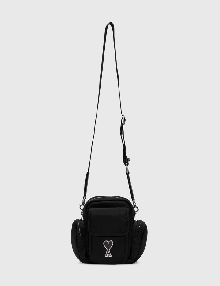 Off-White Black Brushed Mini Crossbody Bag Off-White