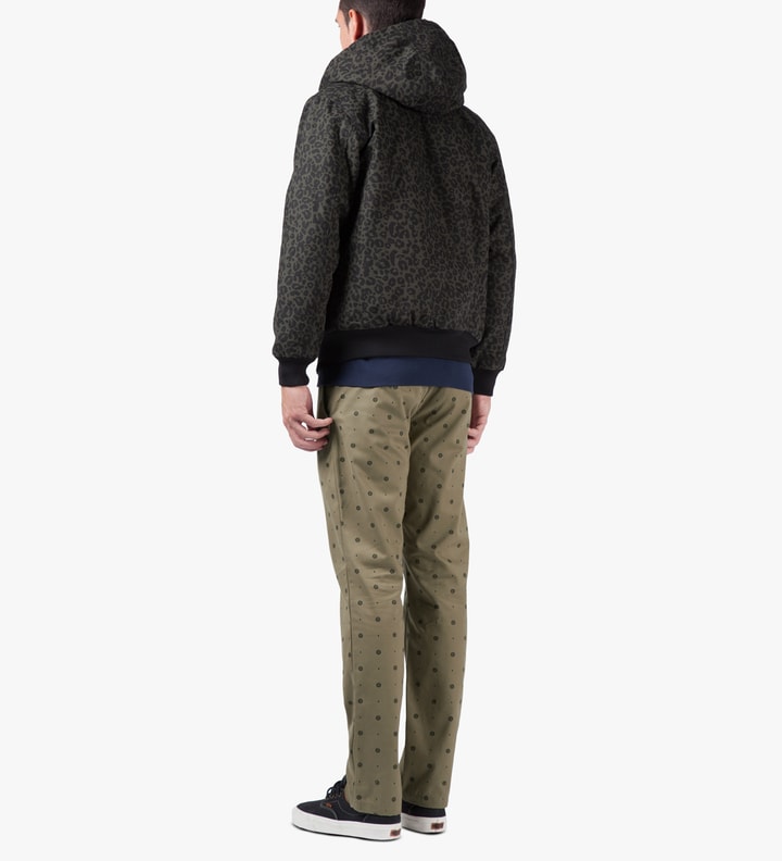 Seed Print/Leather Johnson Pants Placeholder Image