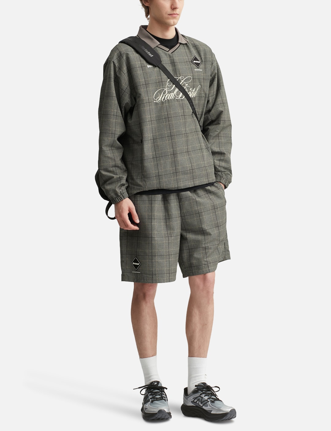 Plaid Practice Polo Collar Piste view 15
