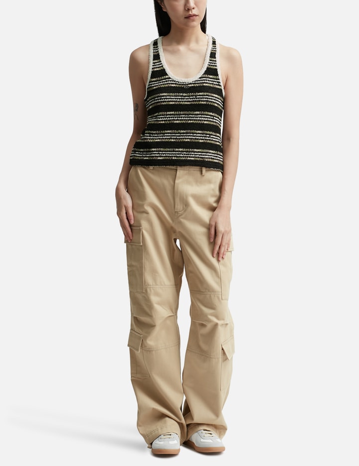 Striped U Neck Tank Top Placeholder Image