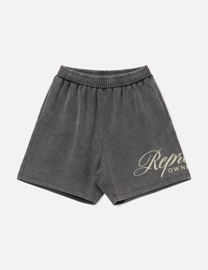 Represent Represent Owners Club Script Mesh Shorts