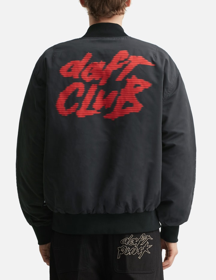 Pleasures X Daft Punk Daft Club Reversible Bomber In Black