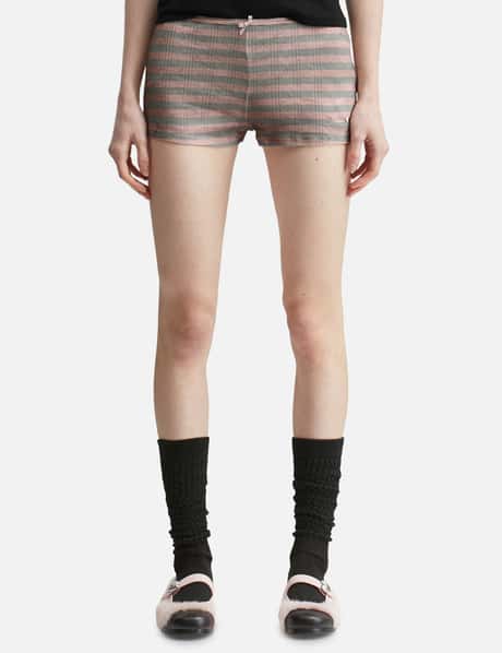 Pink Dirty Stripe Short view 10