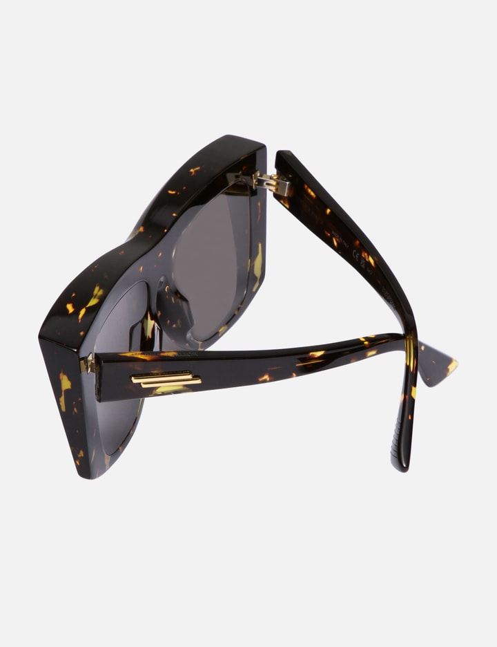 Bottega Veneta Visor Recycled Acetate Square Sunglasses In Brown