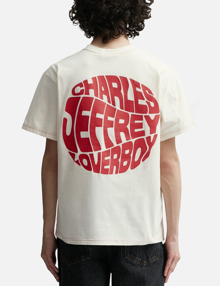 Shop Charles Jeffrey Loverboy Printed Logo T-shirt In White