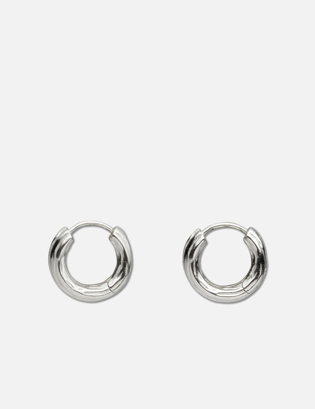 Wooody Hoop Oxidised Earrings view 7